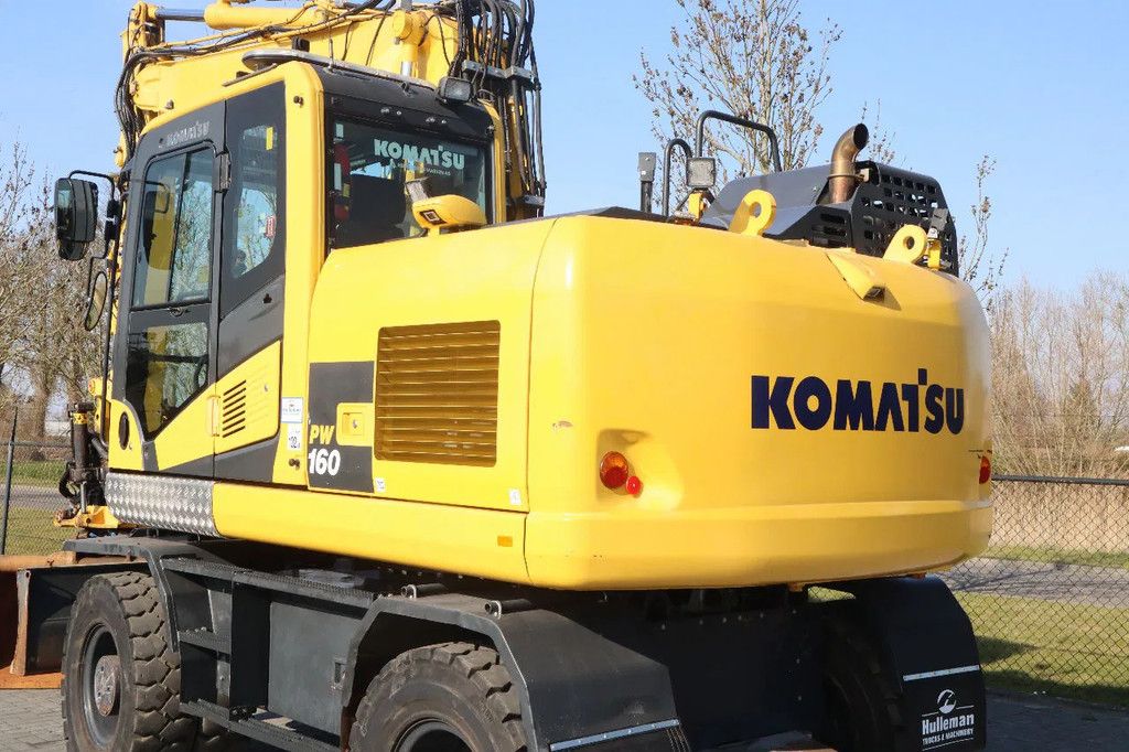 Komatsu PW160-11 | ENGCON TILTROTATOR | BUCKET | TRAILER HYDR.