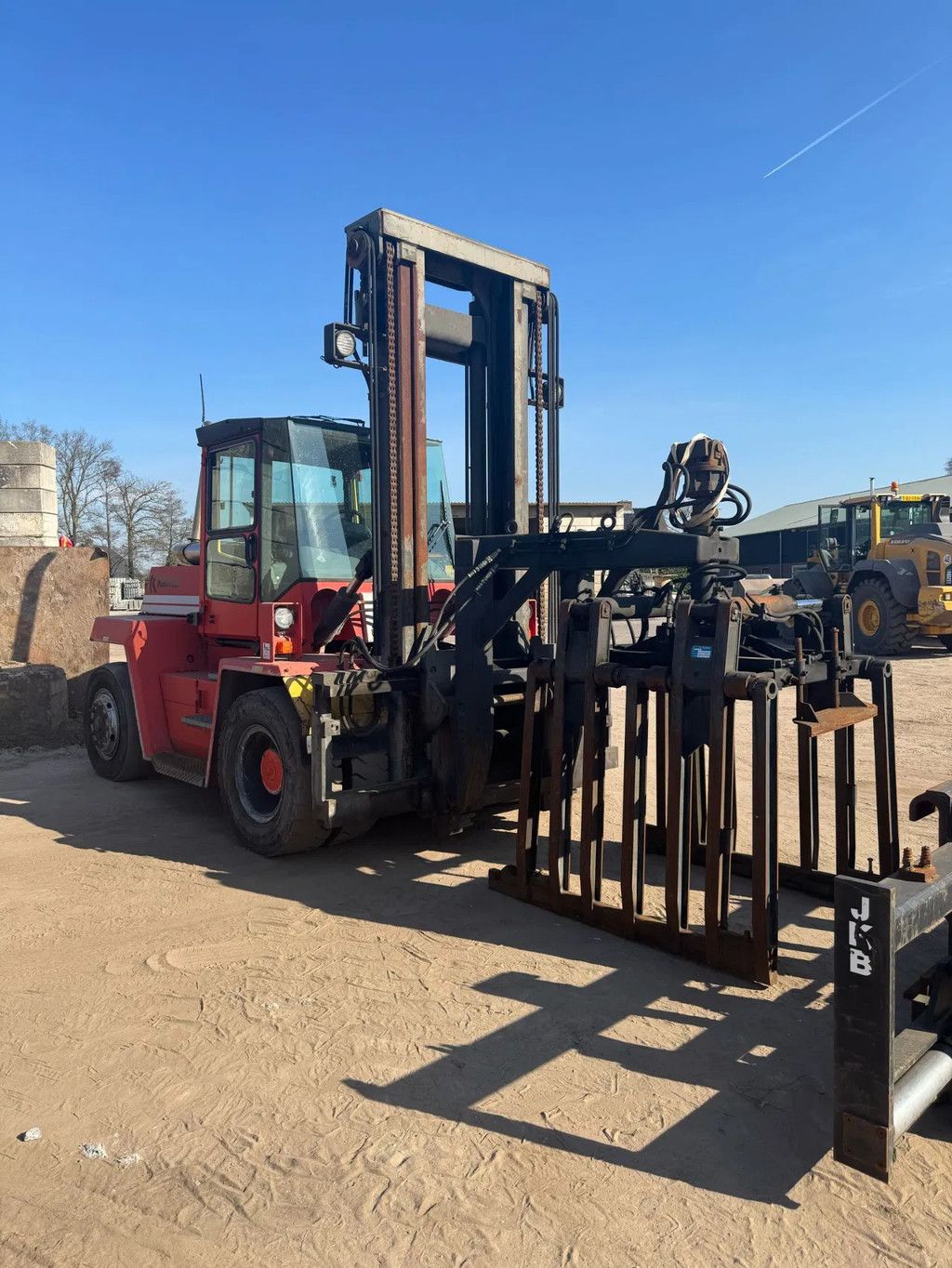 Kalmar Dcd 90-6xl heftruck + stenenklem + aanbouwdelen
