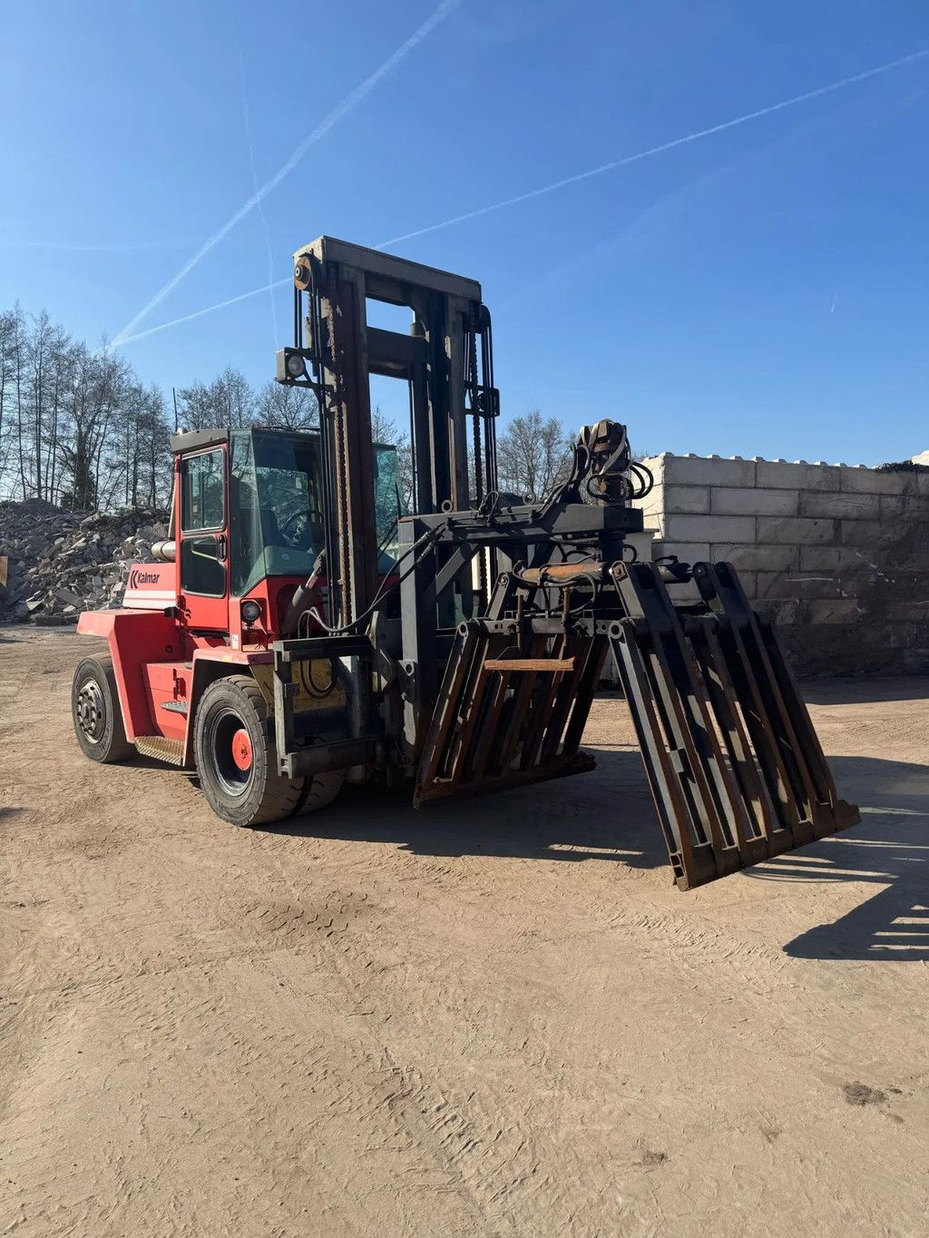 Kalmar Dcd 90-6xl heftruck + stenenklem + aanbouwdelen