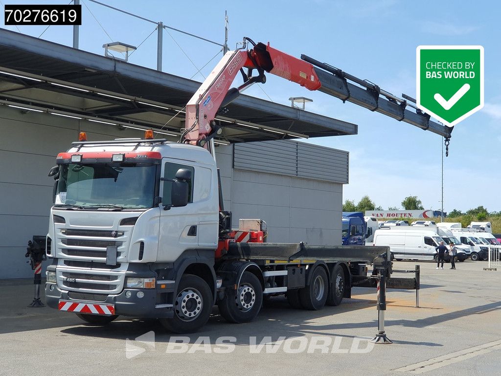 Scania R480 8X2 FASSI F660AXP.25 Manual Retarder Lift+Lenkachse Euro 5