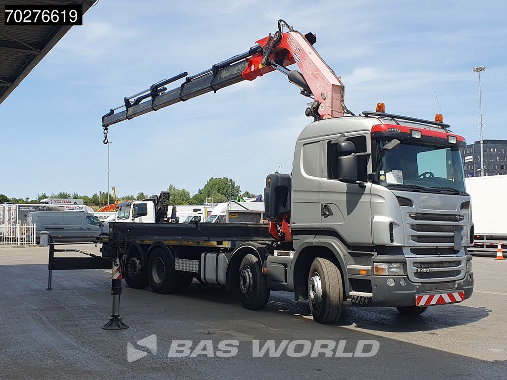 Scania R480 8X2 FASSI F660AXP.25 Manual Retarder Lift+Lenkachse Euro 5