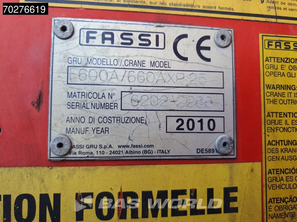 Scania R480 8X2 FASSI F660AXP.25 Manual Retarder Lift+Lenkachse Euro 5