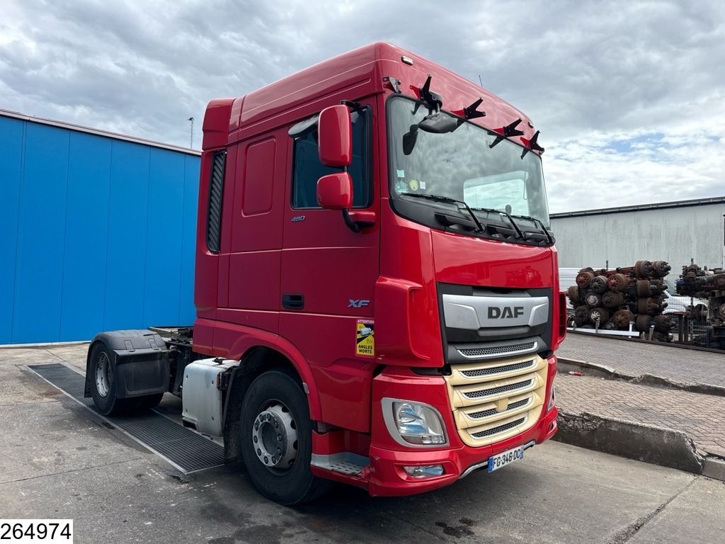 DAF XF 480 EURO 6, Retarder, PTO, Standairco, defects