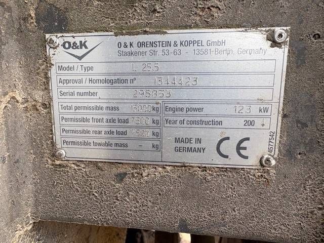 Excavator O&K L25.5 Diesel 2004
