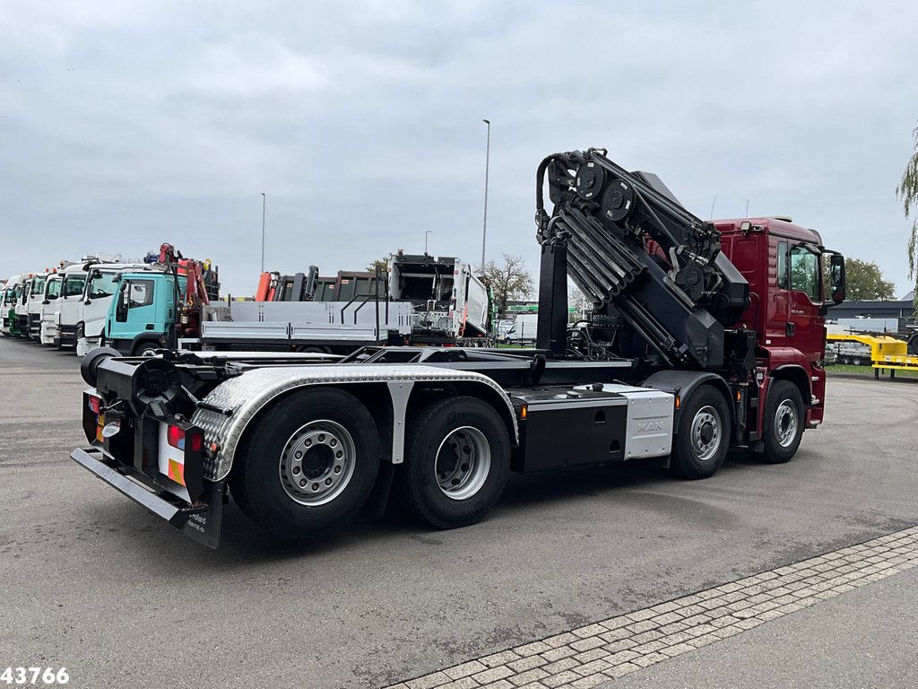 Man TGS 35.480 8x4H Euro 6 HMF 40 Tonmeter laadkraan + Fly-Jib