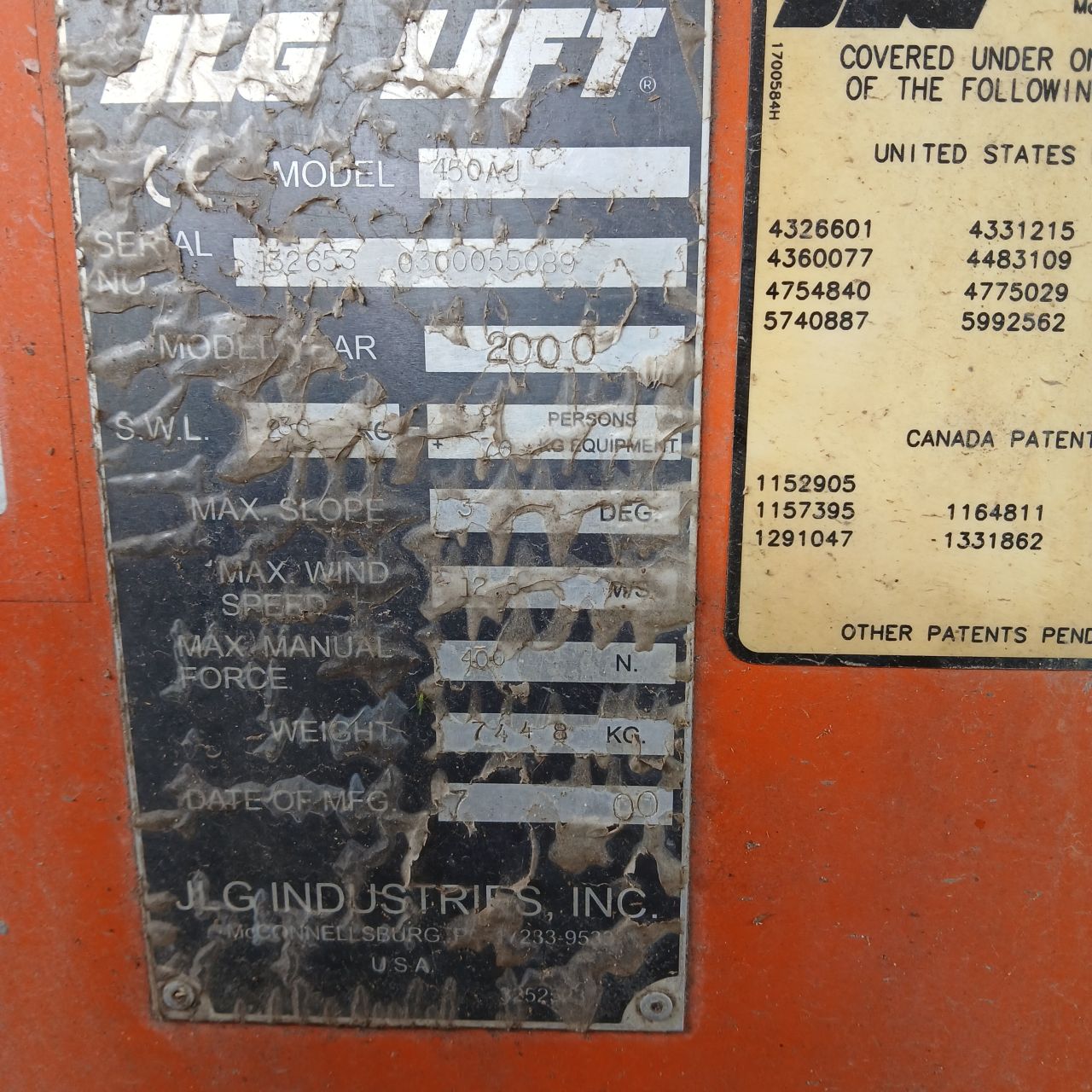 Jlg 450AJ Knikarmtelescoophoogwerker 4x4.