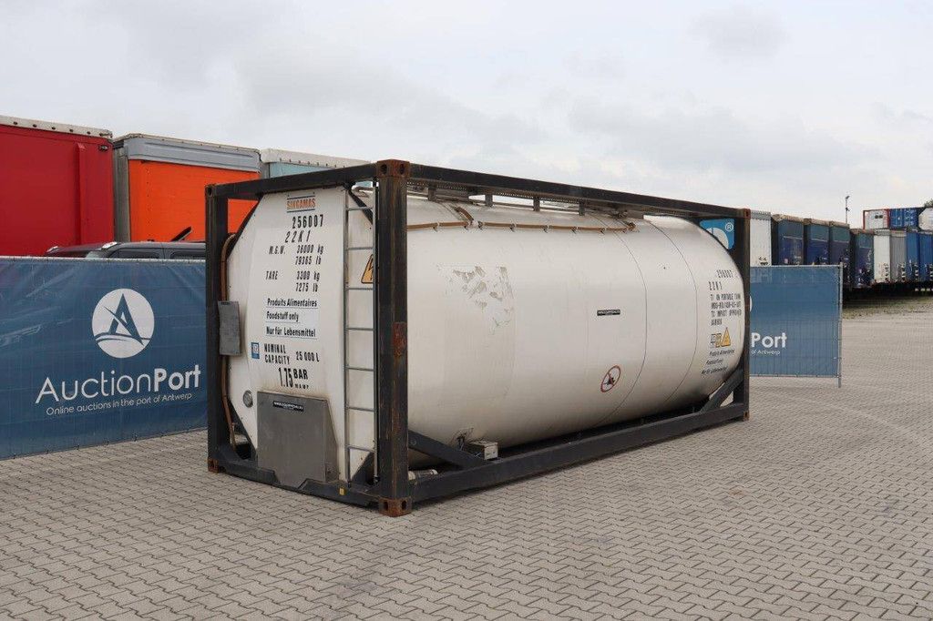 2015 SINGAMAS 20FT ISO-TANKCONTAINER LEBENSMITTELQUALITÄT