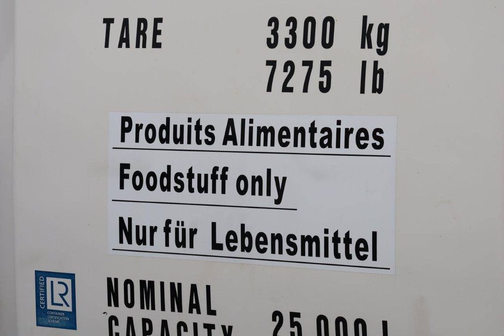 2015 SINGAMAS 20FT ISO-TANKCONTAINER LEBENSMITTELQUALITÄT