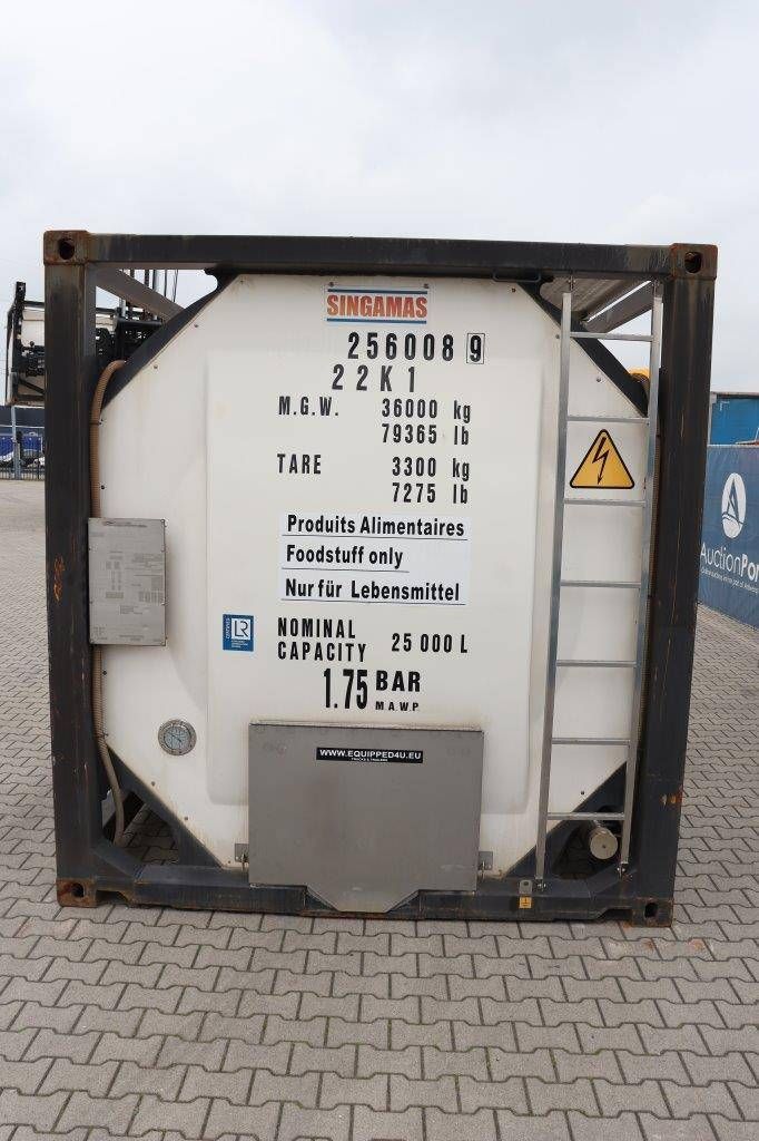 2015 SINGAMAS 20FT ISO-TANKCONTAINER LEBENSMITTELQUALITÄT