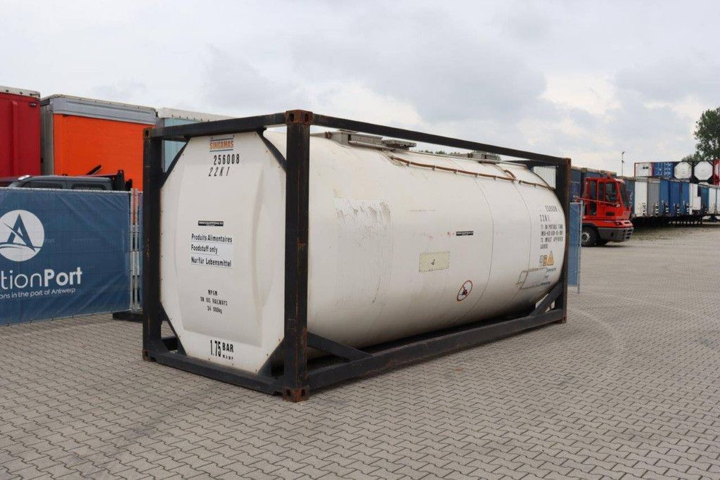 2015 SINGAMAS 20FT ISO-TANKCONTAINER LEBENSMITTELQUALITÄT