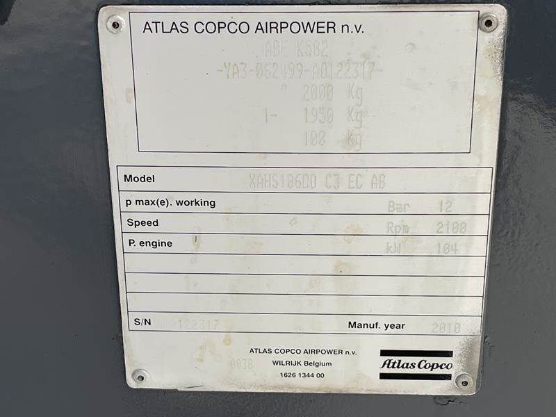 Atlas Copco XAHS 186 DD - N