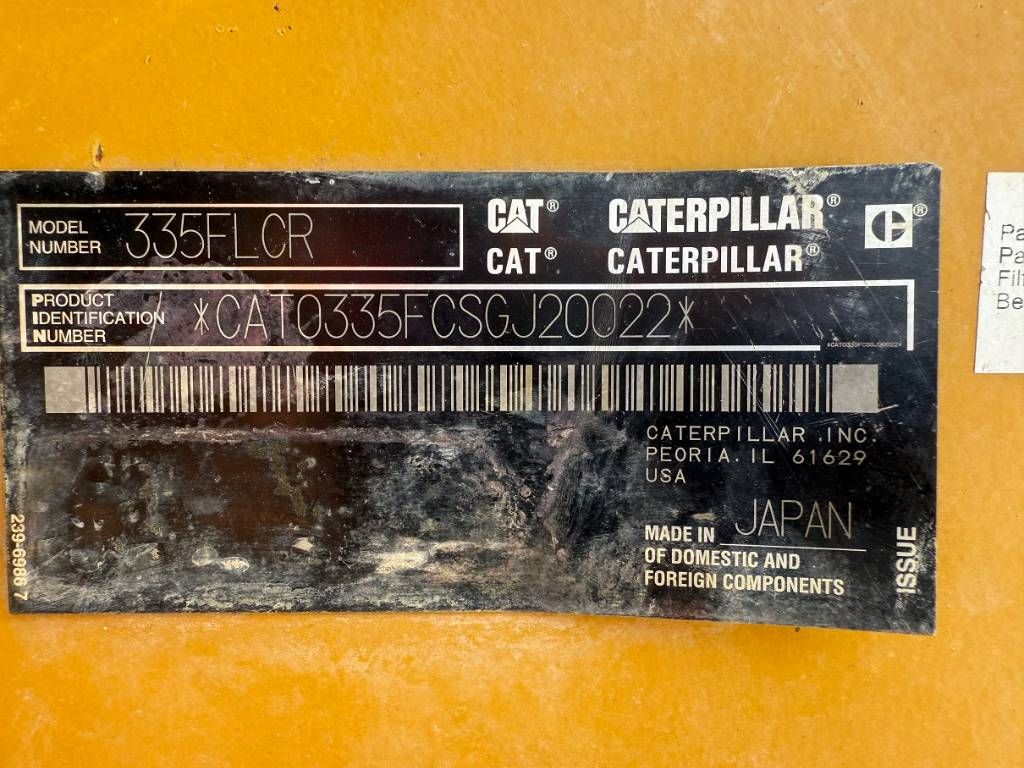 CAT 335 F L CR