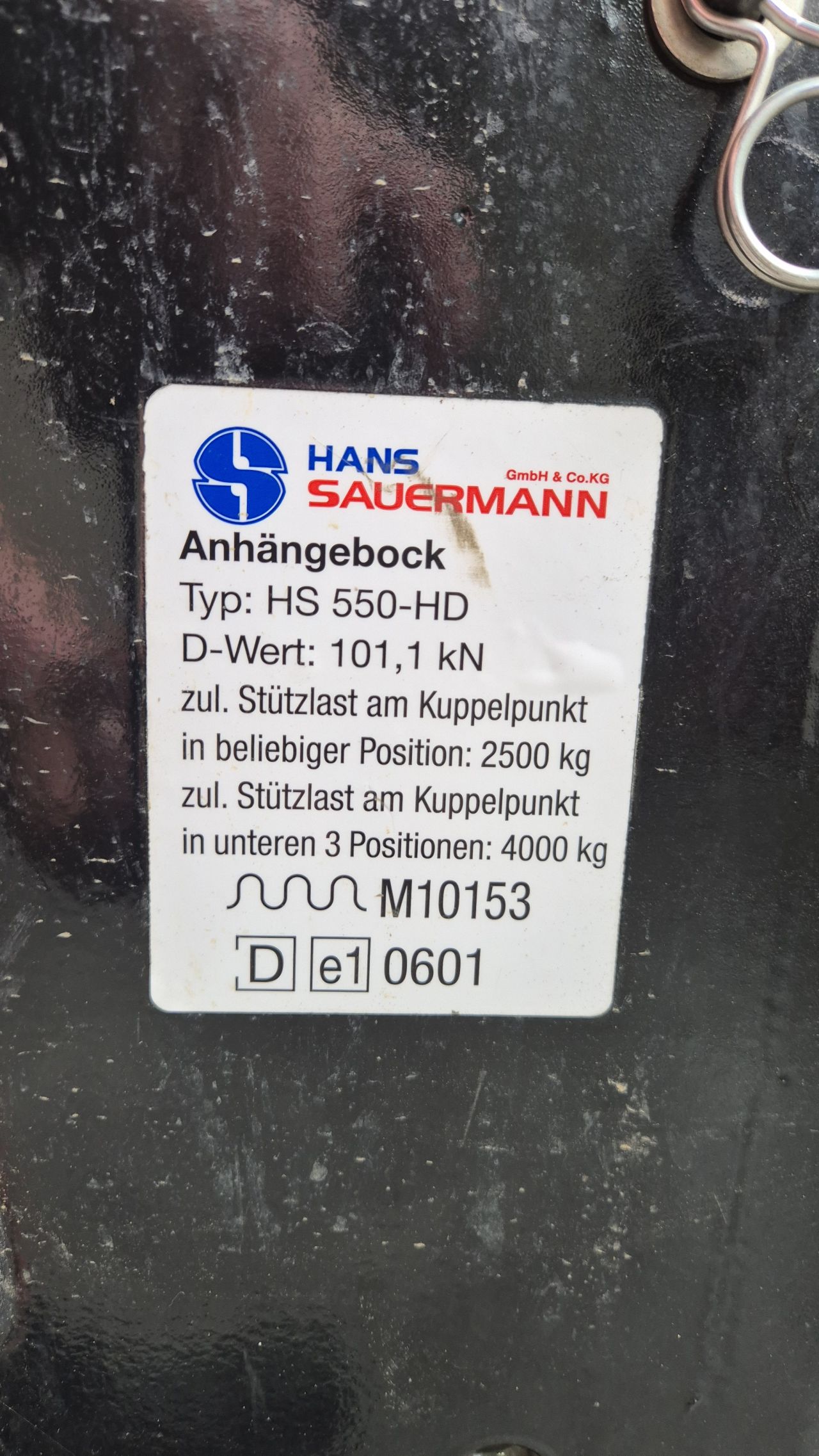 Sauermann trekhaakrail slede New Holland / Case-IH
