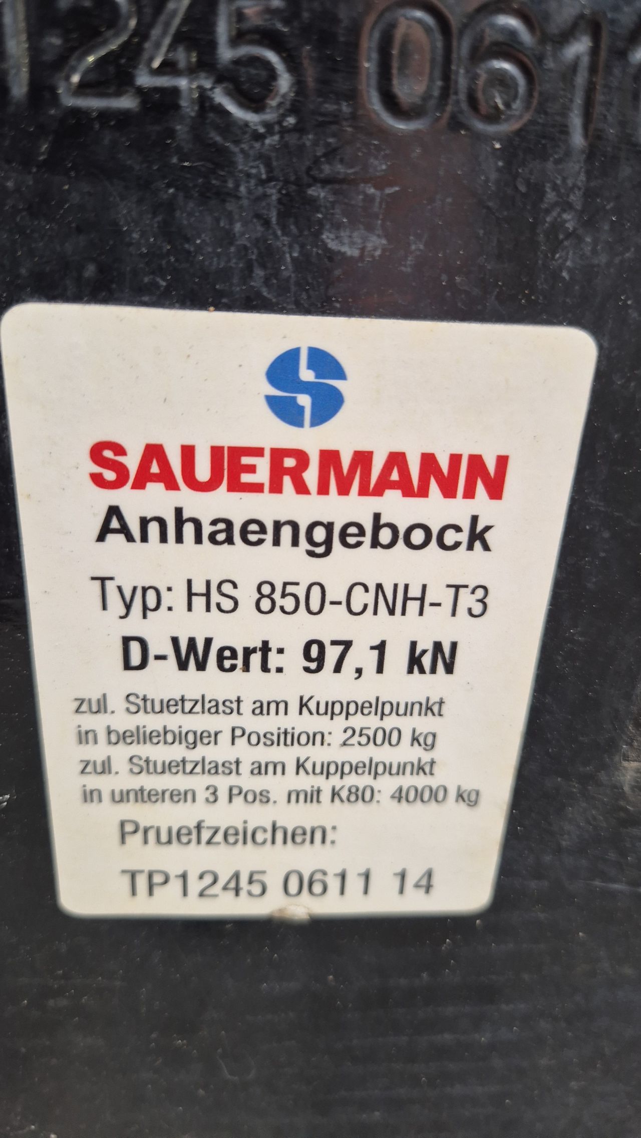 Sauermann CBM Scharmuller trekhaakrail New Holland / Case-IH