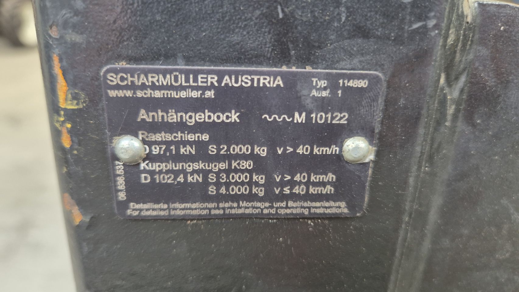Sauermann CBM Scharmuller trekhaakrail New Holland / Case-IH