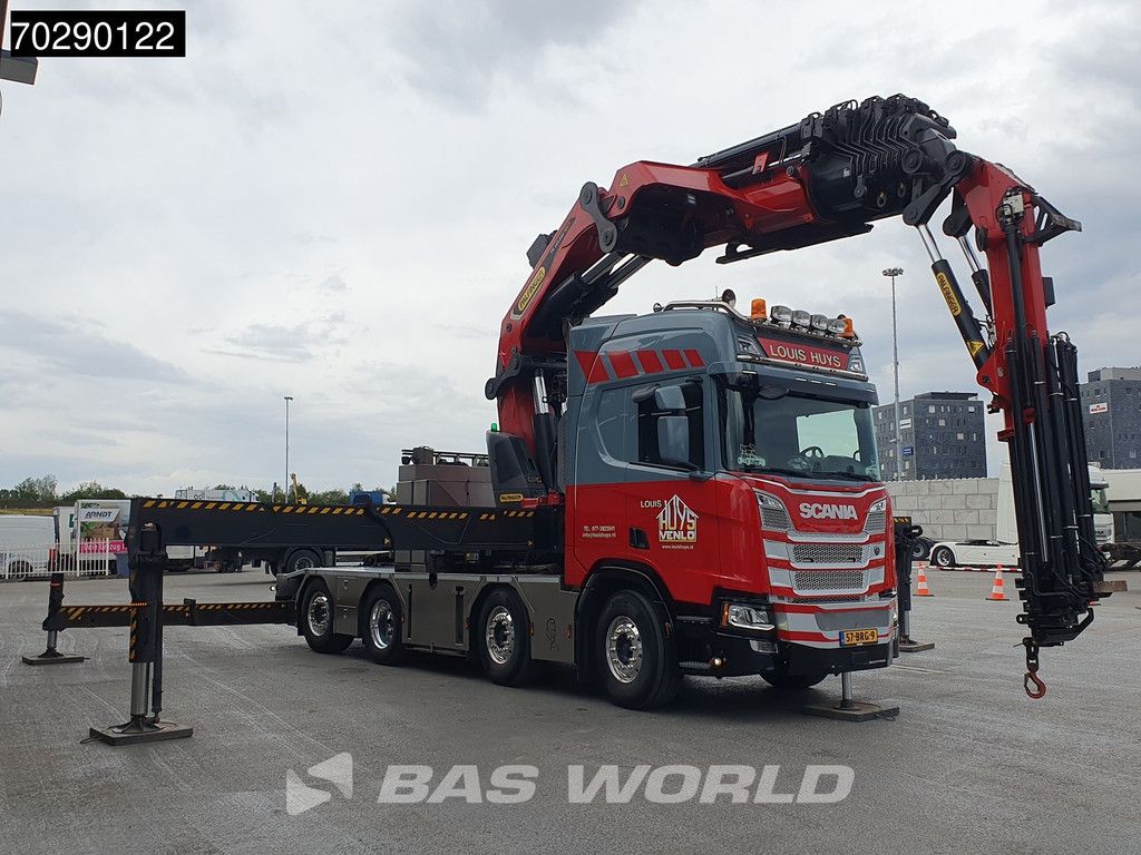Scania R500 8X2 NL-Truck Palfinger PK165002 TEC 7 Crane Winch Fly-Jib Retarder Lift+steering