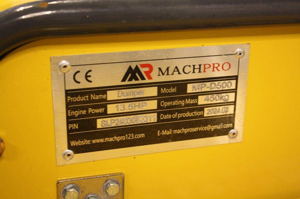 Minidumper Machpro MPD500 Diesel 13.5hp 2024 New