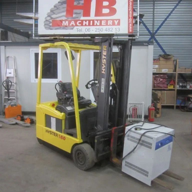 Hyster J 1.60 XMT, heftruck elek. bj 2007, duplomast, side shift.