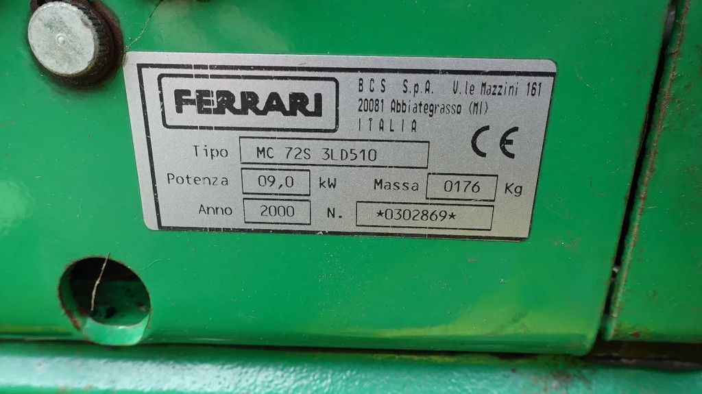 Ferrari 72S Met trommel/cyclo maaier