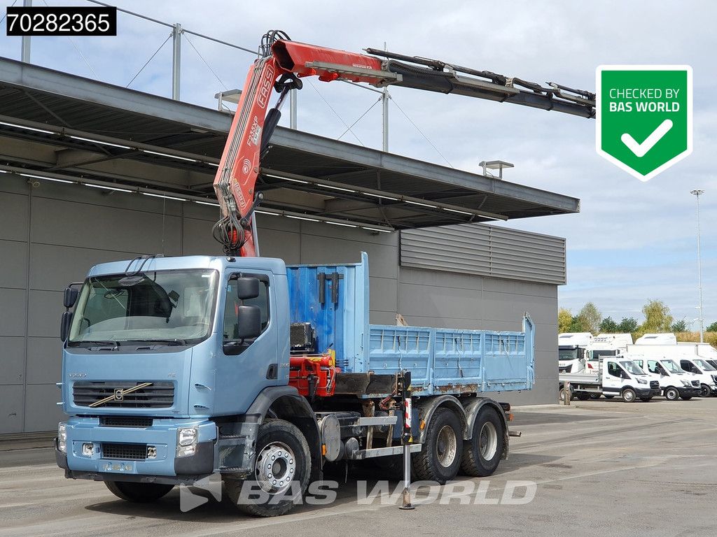 Volvo 904 FE 280 6X4 Fassi F215/235AXP26 Crane 10m3 tipper Big-Axle Manual Euro 4