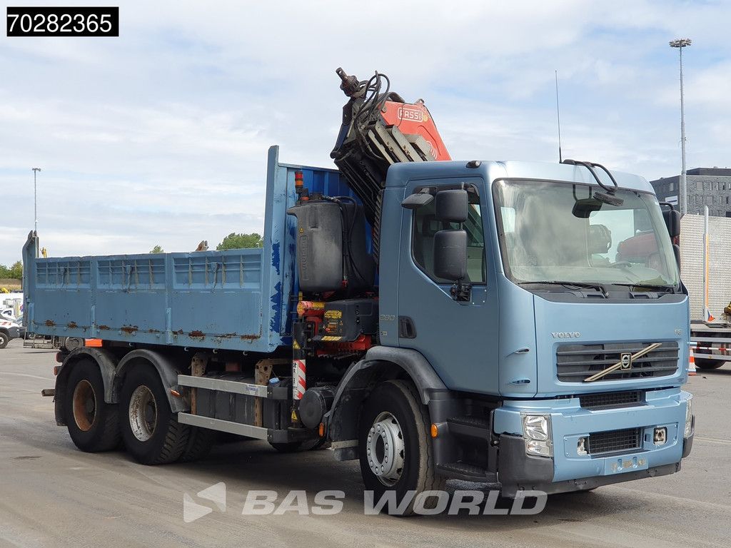 Volvo 904 FE 280 6X4 Fassi F215/235AXP26 Crane 10m3 tipper Big-Axle Manual Euro 4