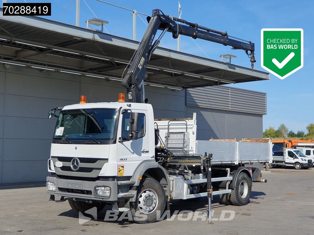 Mercedes Axor Axor 1833 4X2 HIAB XS B-122 HIDUO Crane Kran Manual Steelsuspension Big-Axle Euro 5