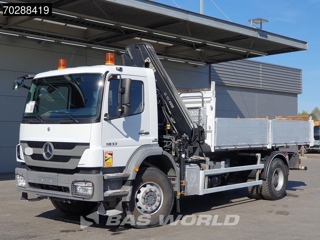 Mercedes Axor Axor 1833 4X2 HIAB XS B-122 HIDUO Crane Kran Manual Steelsuspension Big-Axle Euro 5