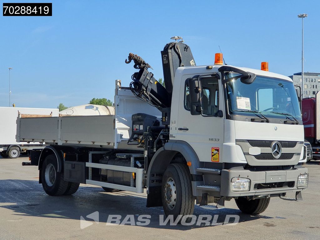 Mercedes Axor Axor 1833 4X2 HIAB XS B-122 HIDUO Crane Kran Manual Steelsuspension Big-Axle Euro 5