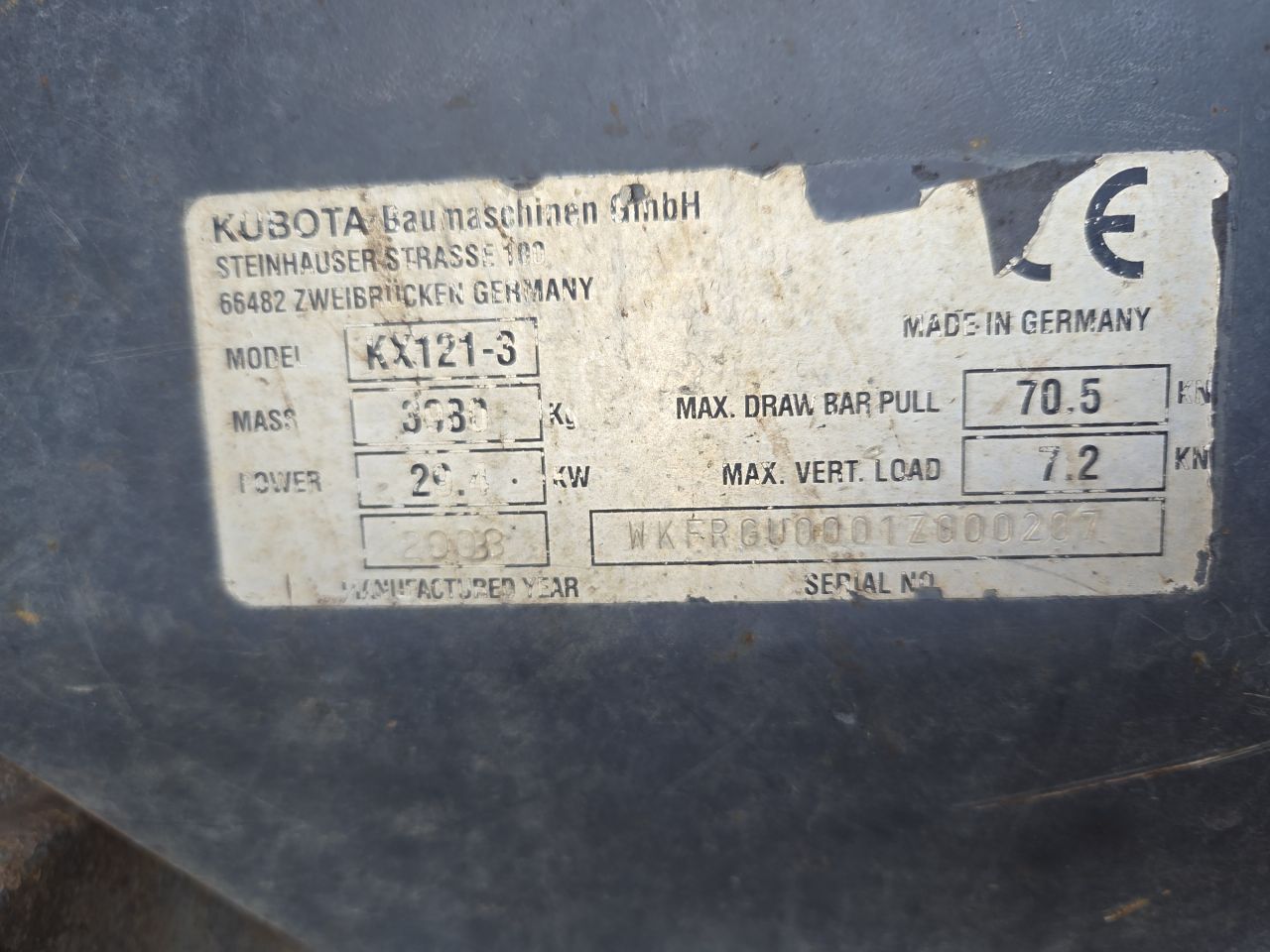 Kubota KX121-3