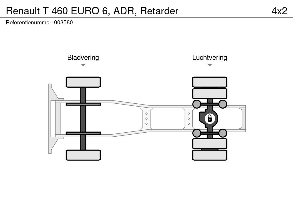 Renault T 460 EURO 6, ADR, Retarder