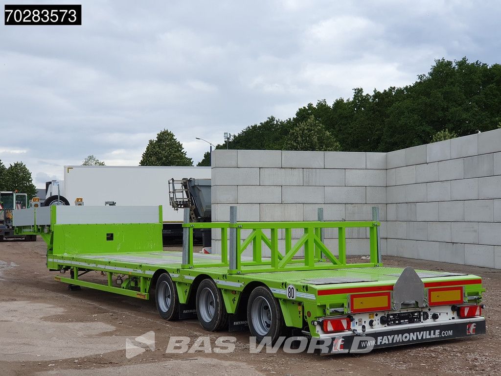 Faymonville F-S43-1AAF 3 Achsen Extendable Twistlocks 3x Hydraulic Steering Galvanised
