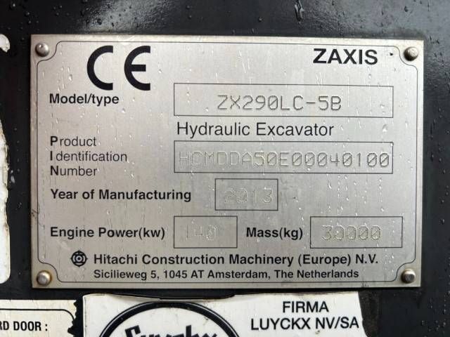 Hitachi ZAXIS 290LC-5B