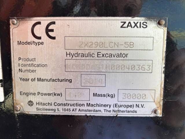 Hitachi ZAXIS 290LCN-5B