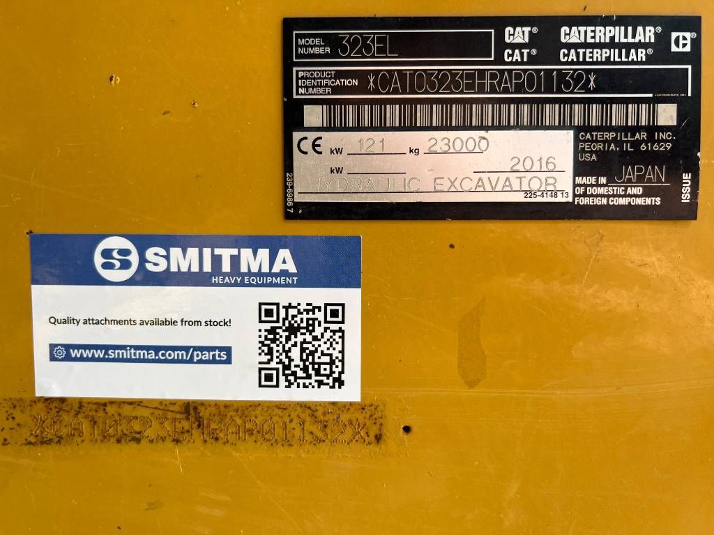 CAT 323EL VA
