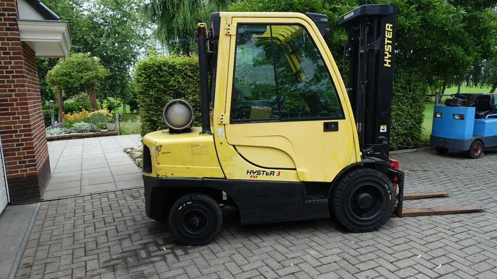 Hyster H 3.5 ton LPG Vork versteller en sideshift