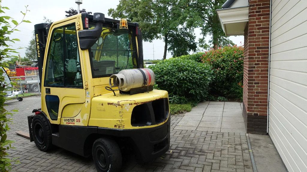 Hyster H 3.5 ton LPG Vork versteller en sideshift