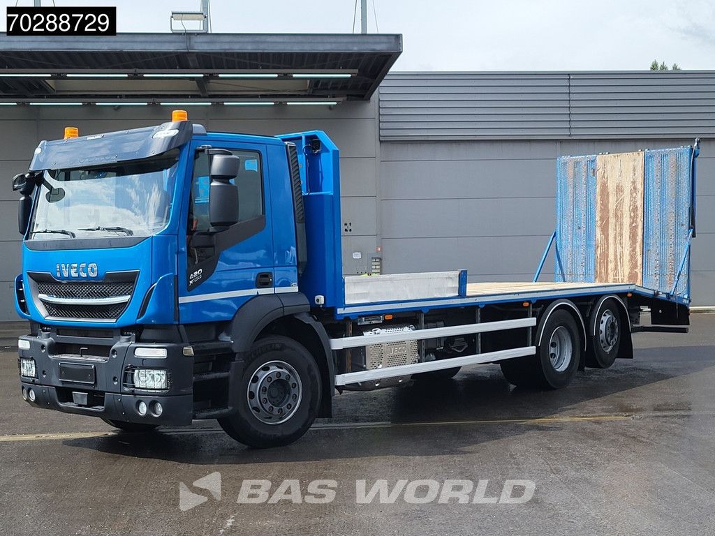Iveco X-Way 420 6X2 Machine transporter Hydraulic Ramp Lift+steering axle ACC Euro 6