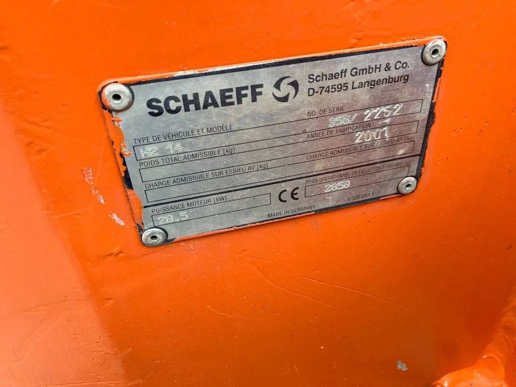 Crawler excavator Schaeff HR 14 Diesel 2001