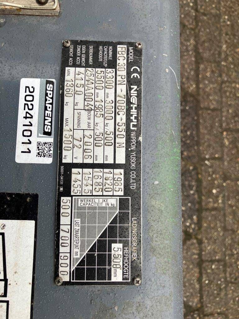 Heftruck Nichiyu FBC 30PN Elektrisch 3000kg