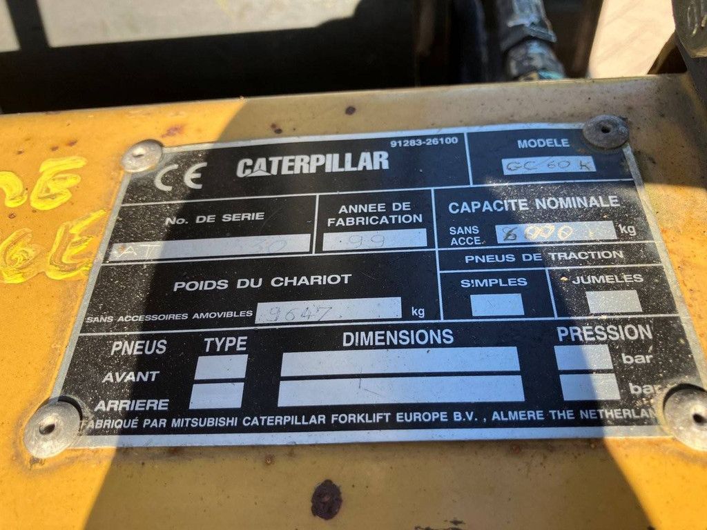 Gabelstapler Caterpillar GC60K Treibgas 6000kg 2000
