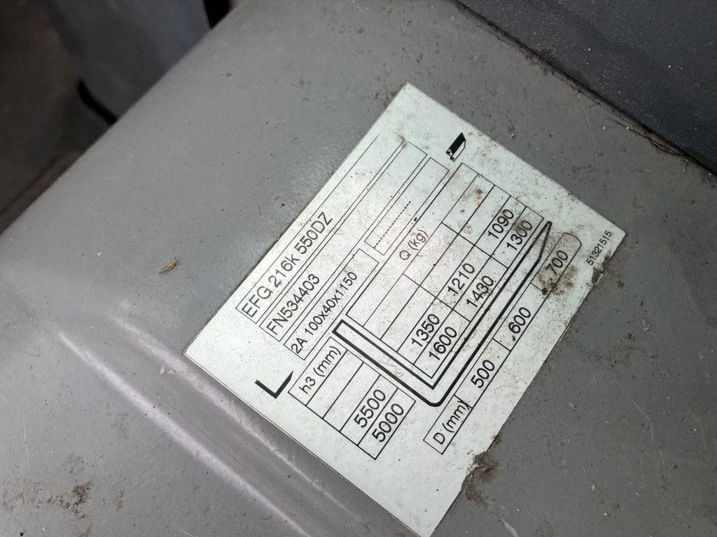 Gabelstapler Jungheinrich EFG 216K Elektro 1600kg 5,0m 2017
