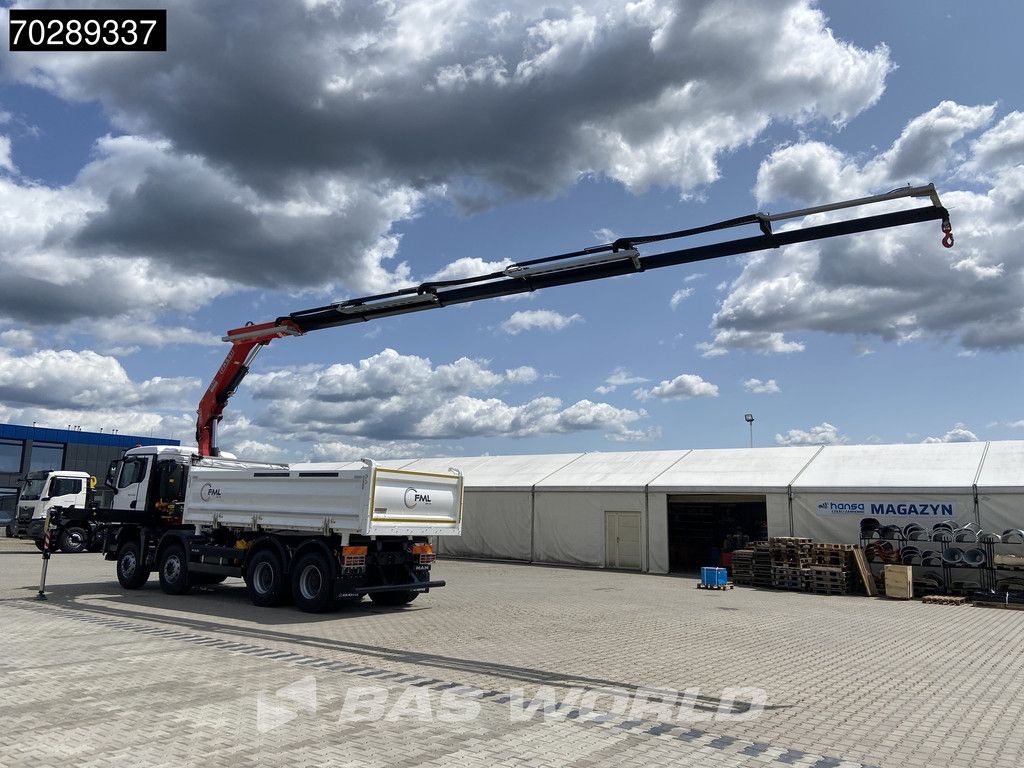MAN TGS 35.440 8X4 NEW! Fassi F275.026 Kran Crane 13m3 3-Sided Tipper Big-Axle Euro 6