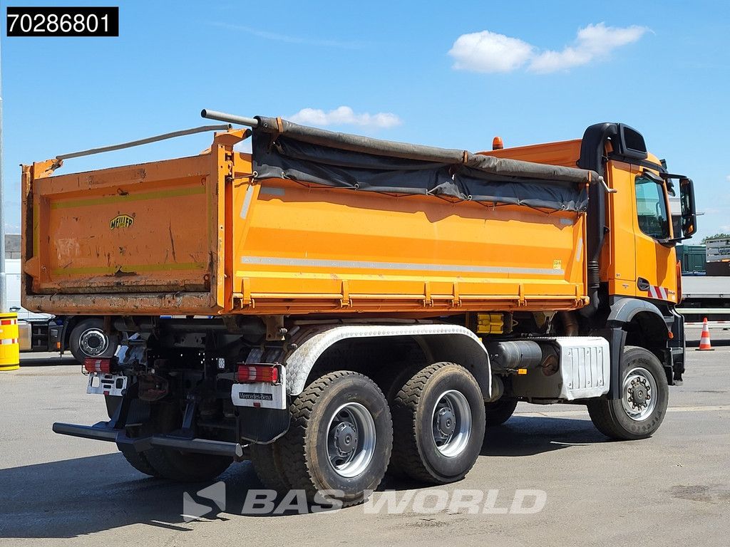 Mercedes Arocs 3345 6X6 11m3 Meiller Mixer Steelsuspension Big-Axle Euro 6