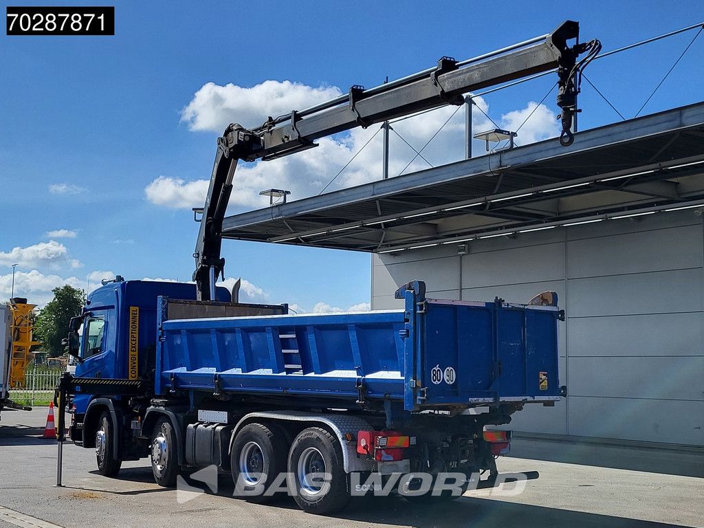 Scania G500 8X4 Hiab X-HIDUO 228 E-3 Crane Retarder Big-Axle Josset Menguy Tipper 14m3 Euro 6