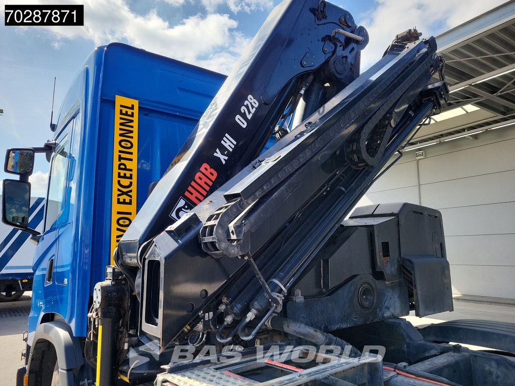 Scania G500 8X4 Hiab X-HIDUO 228 E-3 Crane Retarder Big-Axle Josset Menguy Tipper 14m3 Euro 6