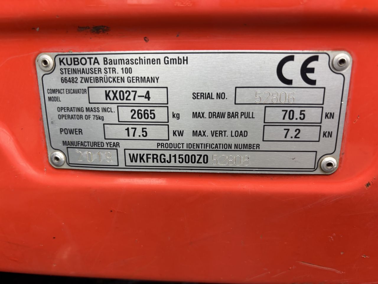 Kubota KX027-4 HI
