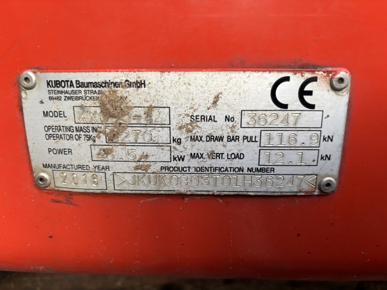 Kubota KX080-4