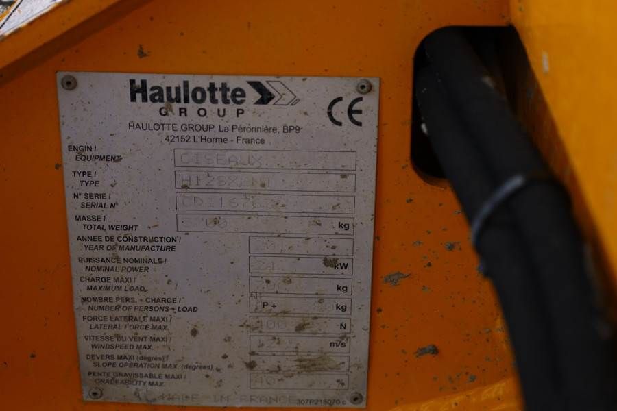Haulotte H12SXL Diesel, 4x4 Drive, 12m Working Height, 700k