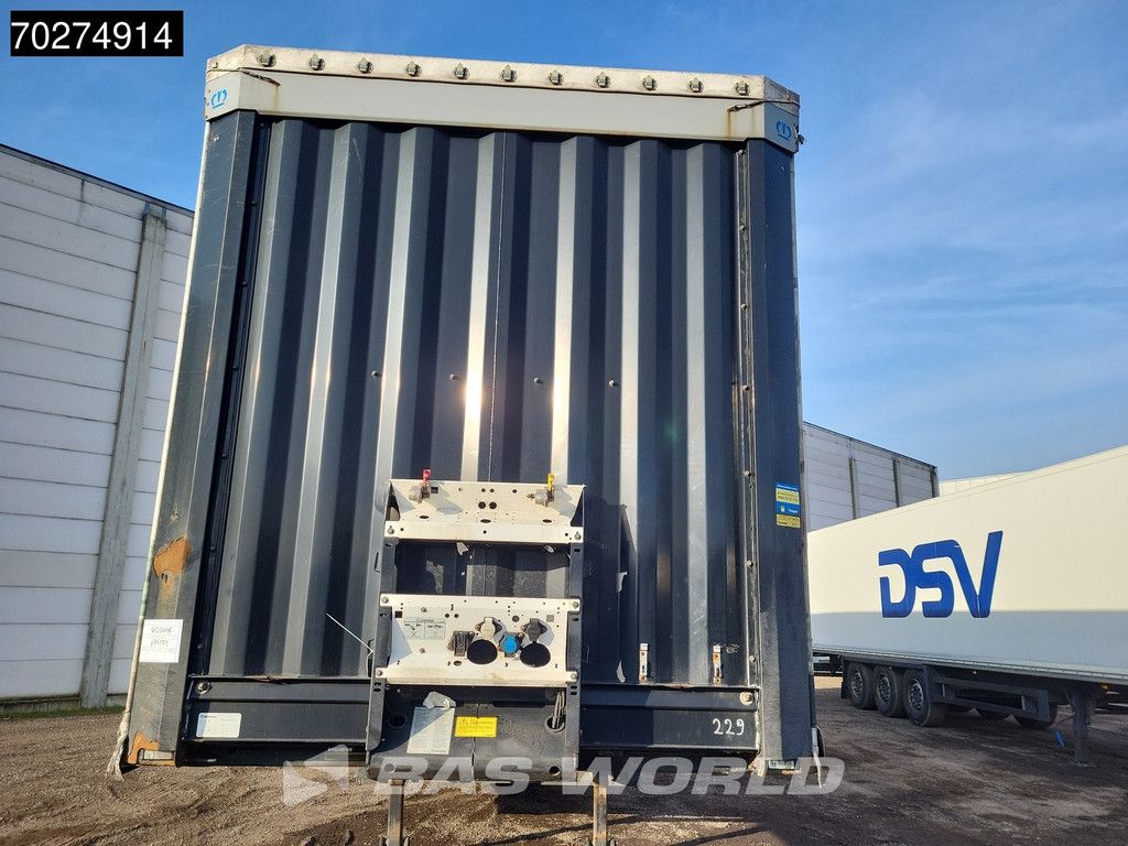 Krone SD 3 axles Forklift Lift+Lenkachse Kooiaap Palettenkasten SAF Sliding Roof