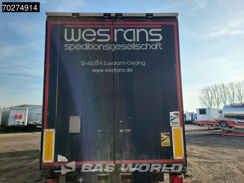 Krone SD 3 axles Forklift Lift+Lenkachse Kooiaap Palettenkasten SAF Sliding Roof